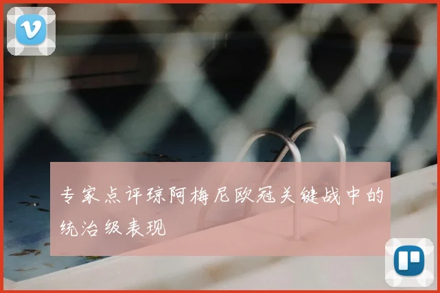 专家点评琼阿梅尼欧冠关键战中的统治级表现